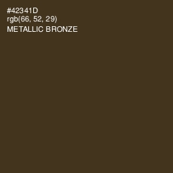 #42341D - Metallic Bronze Color Image